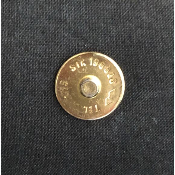 Vintage Bold Eye Catching Black Metallic With Gold Hardware Shoulder Bag - Picture 9 of 13